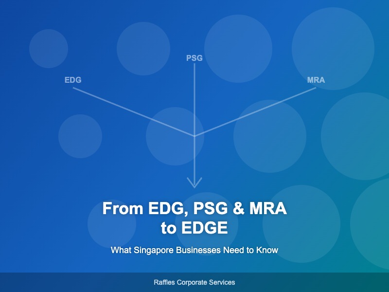 Singapore’s New EDGE Grant Programme: What the Merger of EDG, PSG, and MRA Means for Your Business