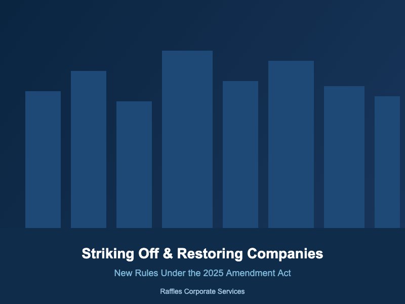 Striking Off and Restoring Companies in Singapore: New Rules Under the 2025 Amendment Act