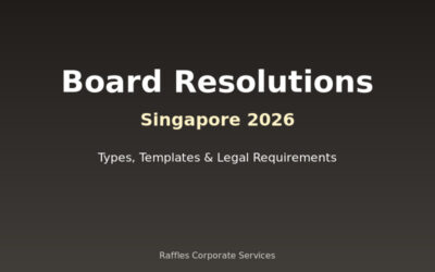 Board Resolutions in Singapore (2026): Types, Templates & Legal Requirements