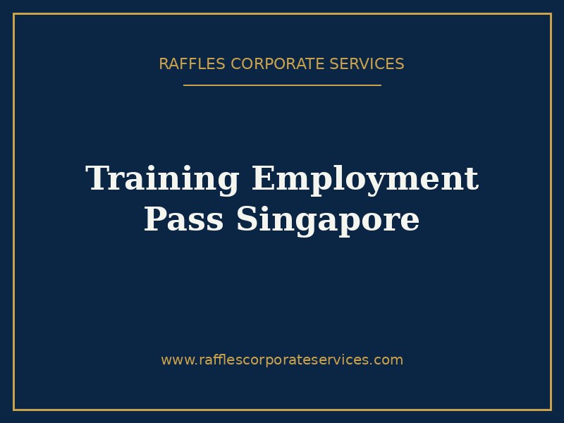 Training Employment Pass Singapore