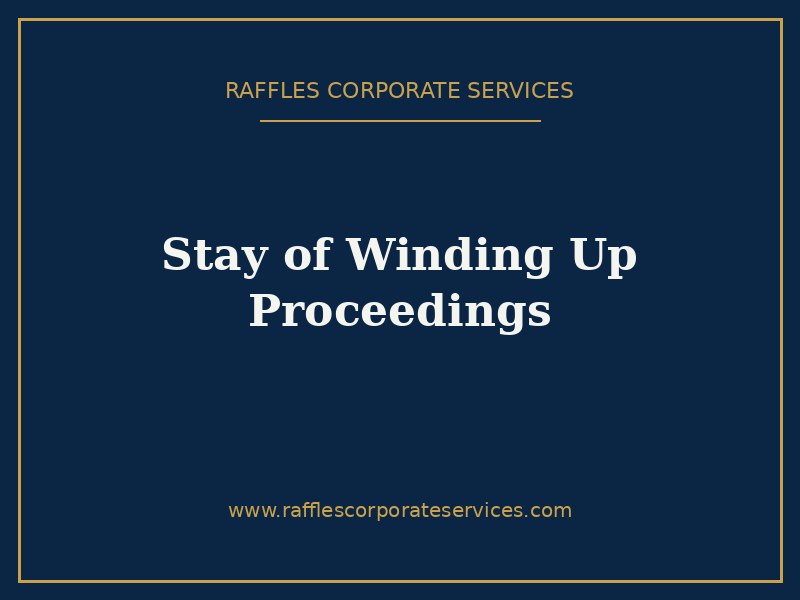 Stay of Winding Up Proceedings Stay of Winding Up Proceedings
