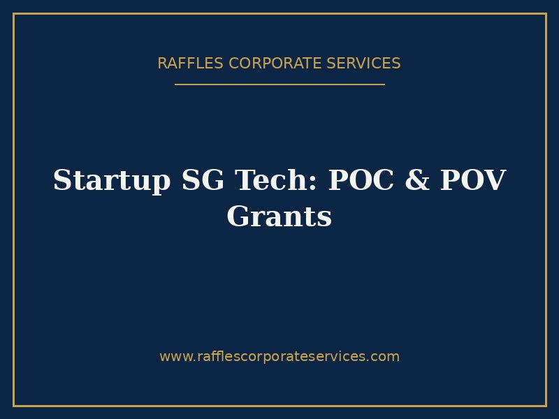 Startup SG Tech: POC & POV Grants