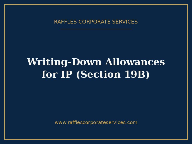 Writing-Down Allowances for IP (Section 19B)