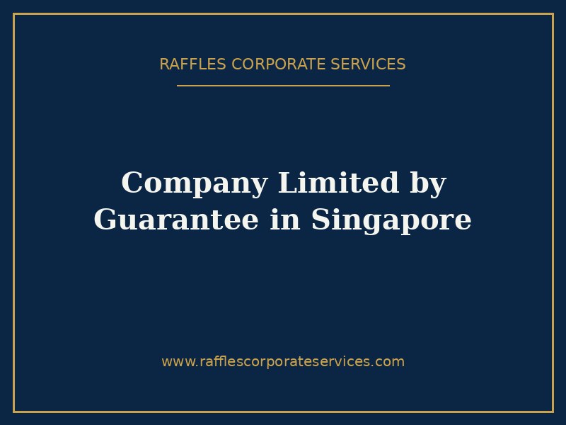 Company Limited by Guarantee in Singapore Company Limited by Guarantee in Singapore