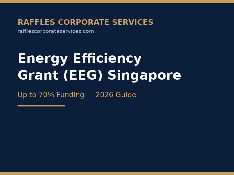 Energy Efficiency Grant (EEG) Singapore 2026: Eligibility, Support & How to Apply