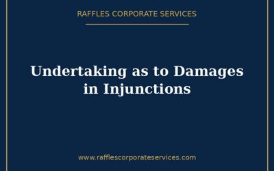 Undertaking as to Damages in Singapore Injunction Applications (2026)