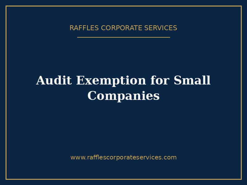 Audit Exemption for Small Companies in Singapore (2026)