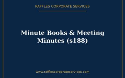 Company Minute Books and Meeting Minutes in Singapore (Section 188) 2026