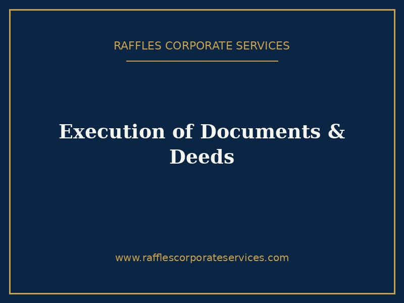 Execution of Documents by a Singapore Company (2026): Common Seal, Section 41B and Signing Deeds