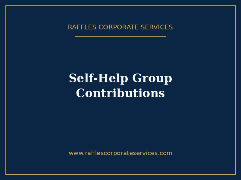 Self-Help Group Contributions Self-Help Group Contributions