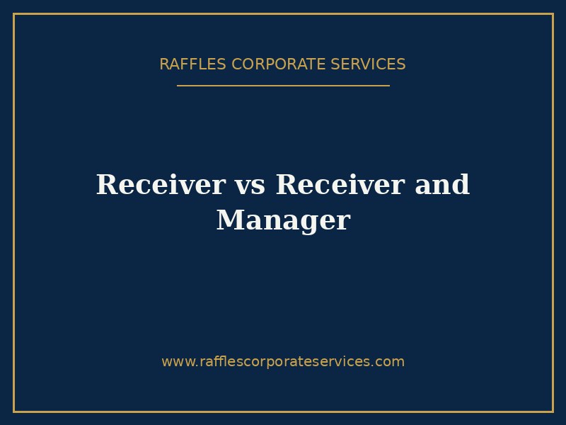 Receiver vs Receiver and Manager Receiver vs Receiver and Manager