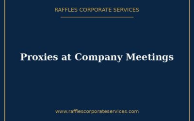 Proxies at Company Meetings in Singapore (Section 181) (2026)