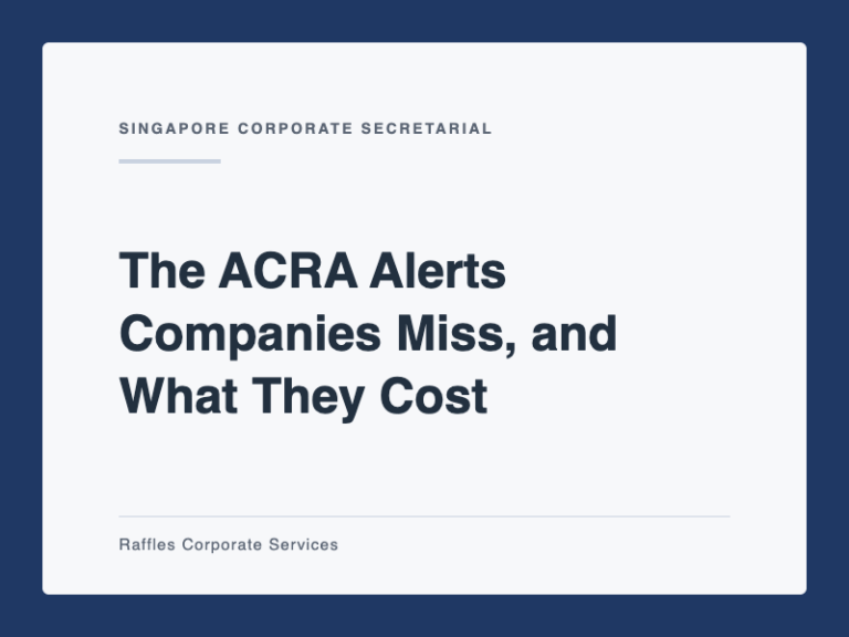 The ACRA Alerts Companies Miss, and What They Cost