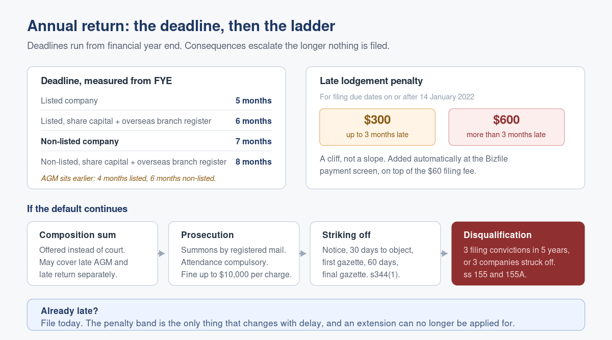 Annual Return Deadlines and What Late Filing Actually Costs