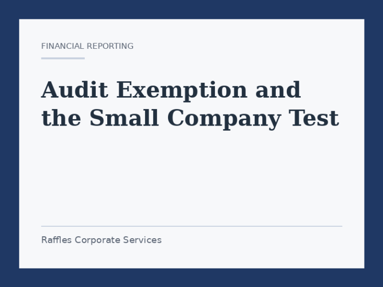 Audit Exemption and the Small Company Test