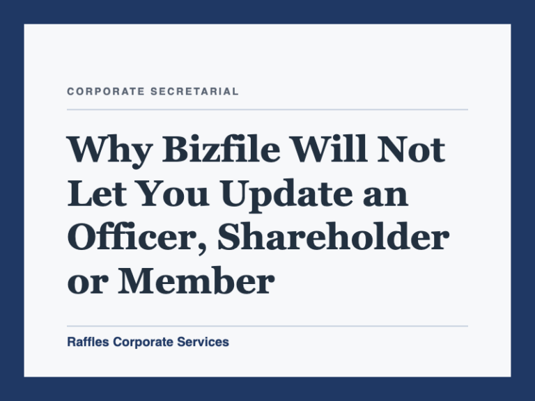 Why Bizfile Will Not Let You Update an Officer, Shareholder or Member