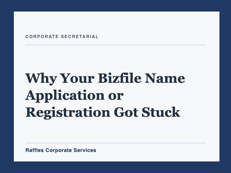 Why Your Bizfile Name Application or Registration Got Stuck