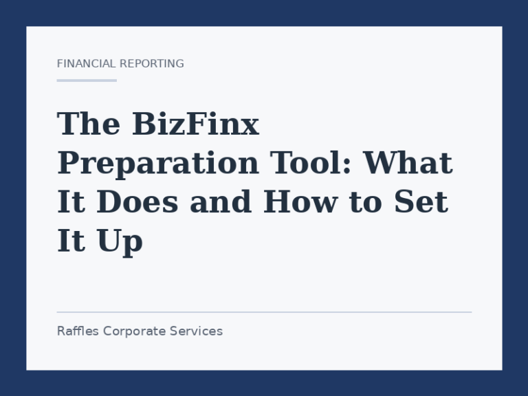 The BizFinx Preparation Tool: What It Does and How to Set It Up