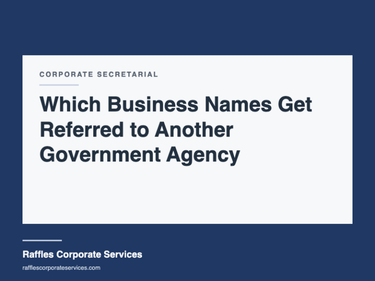 Which Business Names Get Referred to Another Government Agency