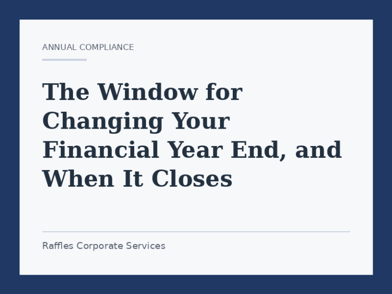 The Window for Changing Your Financial Year End, and When It Closes