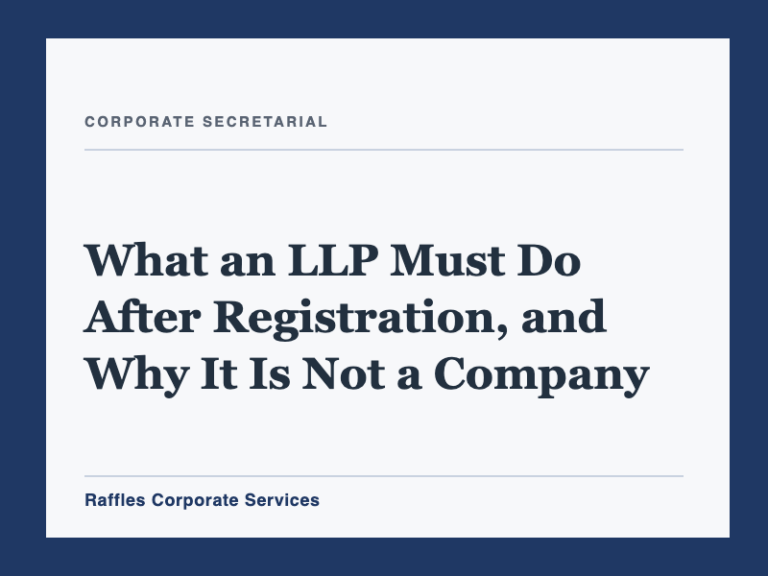 What an LLP Must Do After Registration, and Why It Is Not a Company
