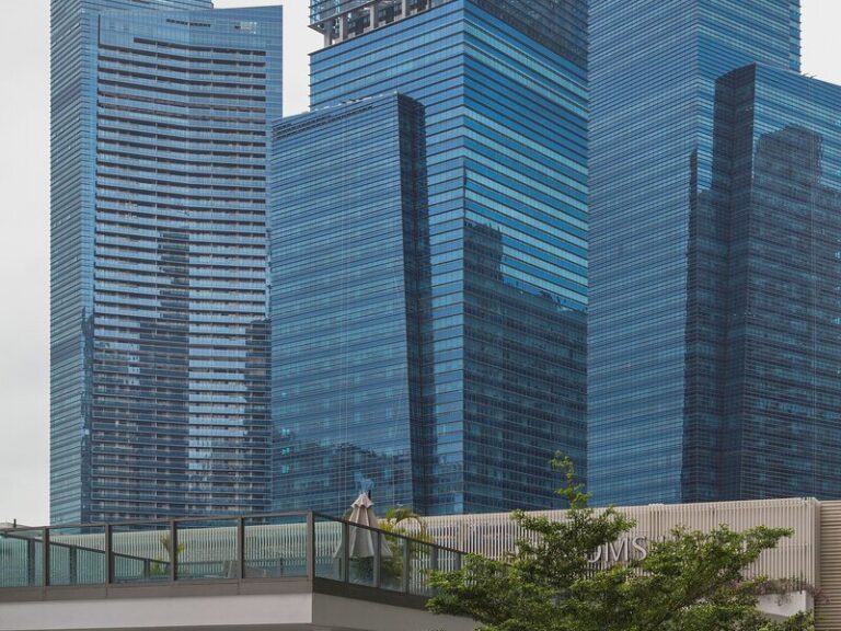 Marina Bay Financial Centre Singapore skyline