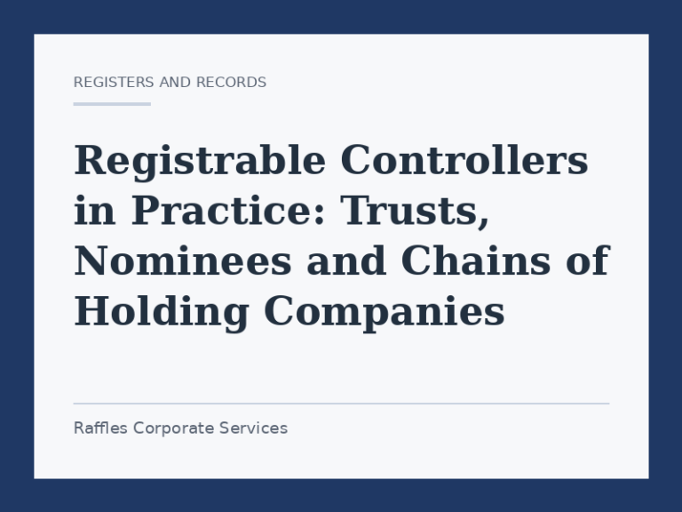 Registrable Controllers in Practice: Trusts, Nominees and Chains of Holding Companies
