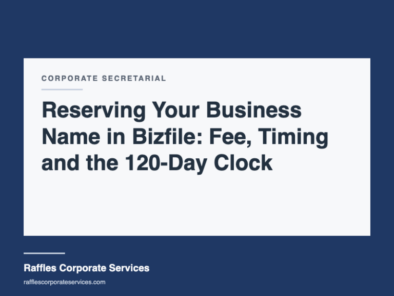 Reserving Your Business Name in Bizfile: Fee, Timing and the 120-Day Clock