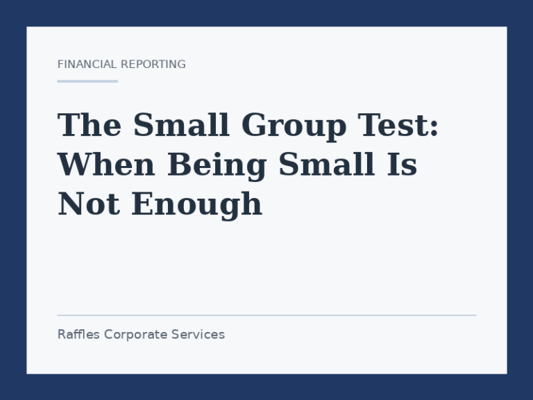 The Small Group Test: When Being Small Is Not Enough