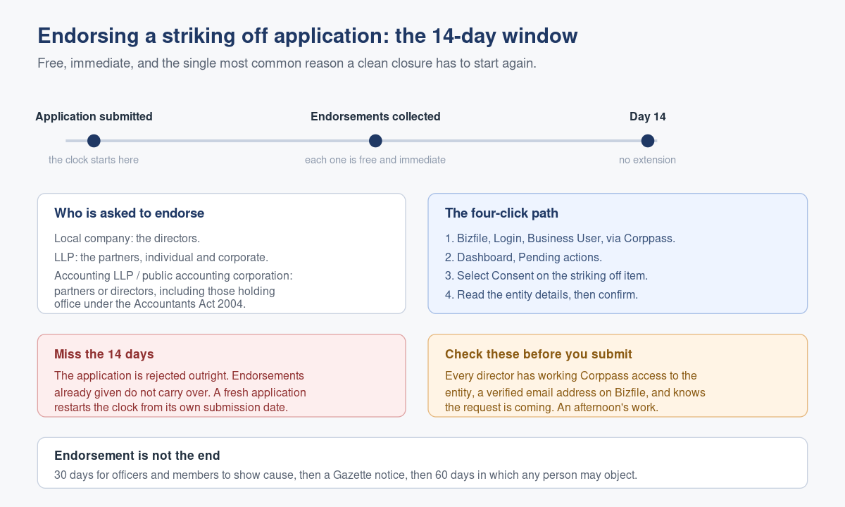 Endorsing a Striking Off Application: The 14-Day Consent Nobody Chases