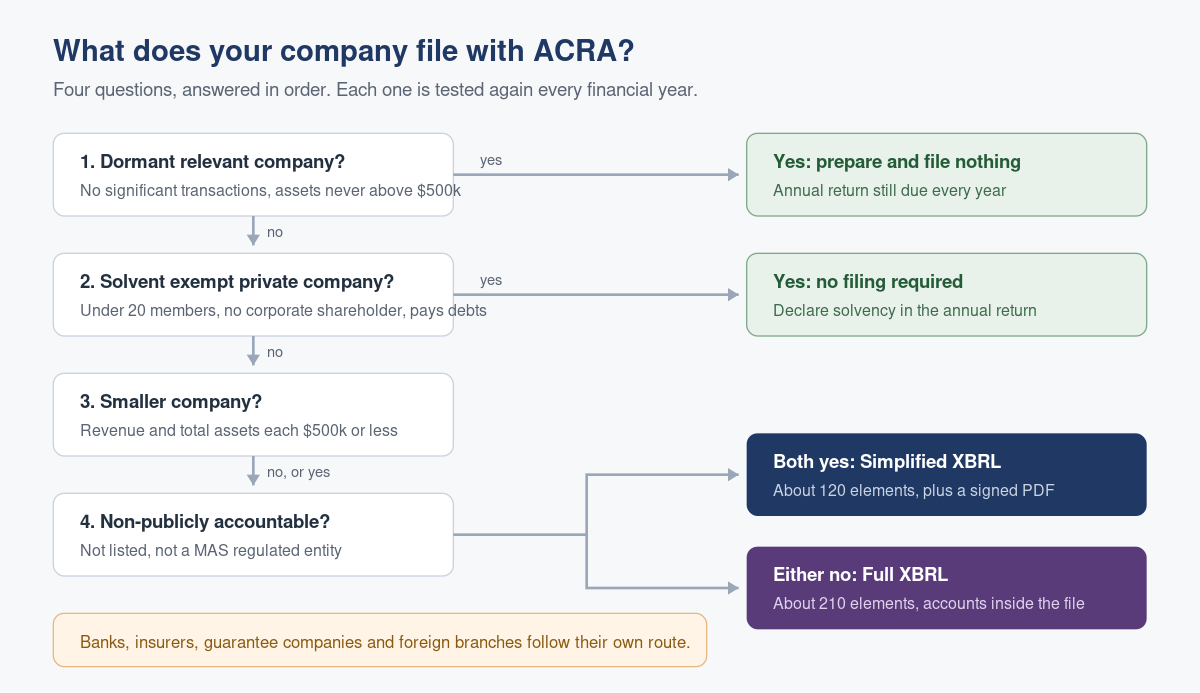 Who Must File XBRL Financial Statements with ACRA, and Who Does Not