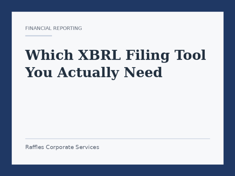Which XBRL Filing Tool You Actually Need