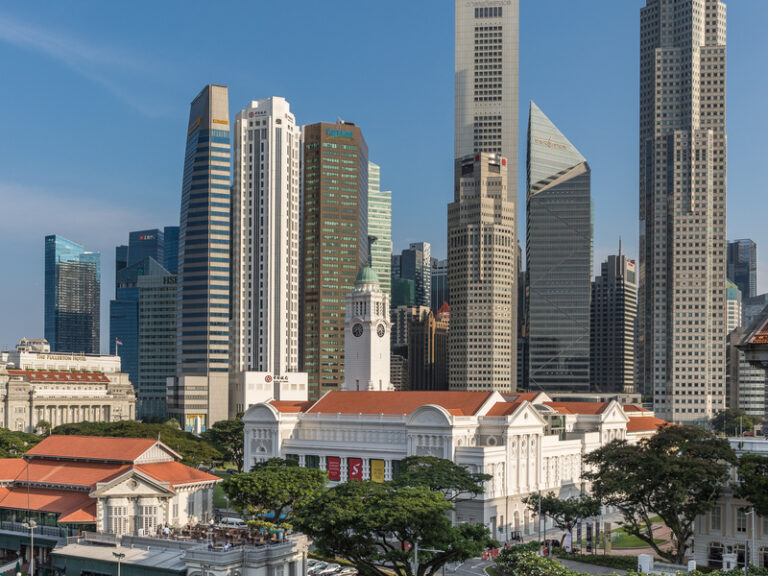 Singapore central business district skyline representing SEC, EEC and CPF Transition Offset employer payouts 2026