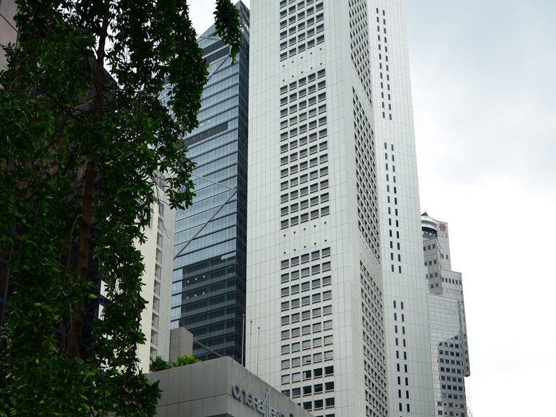 Raffles Place financial district in Singapore, where companies register charges over assets with ACRA