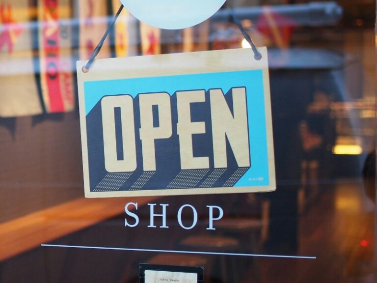 Shopfront Open sign, illustrating a company brand facing a trade mark infringement claim